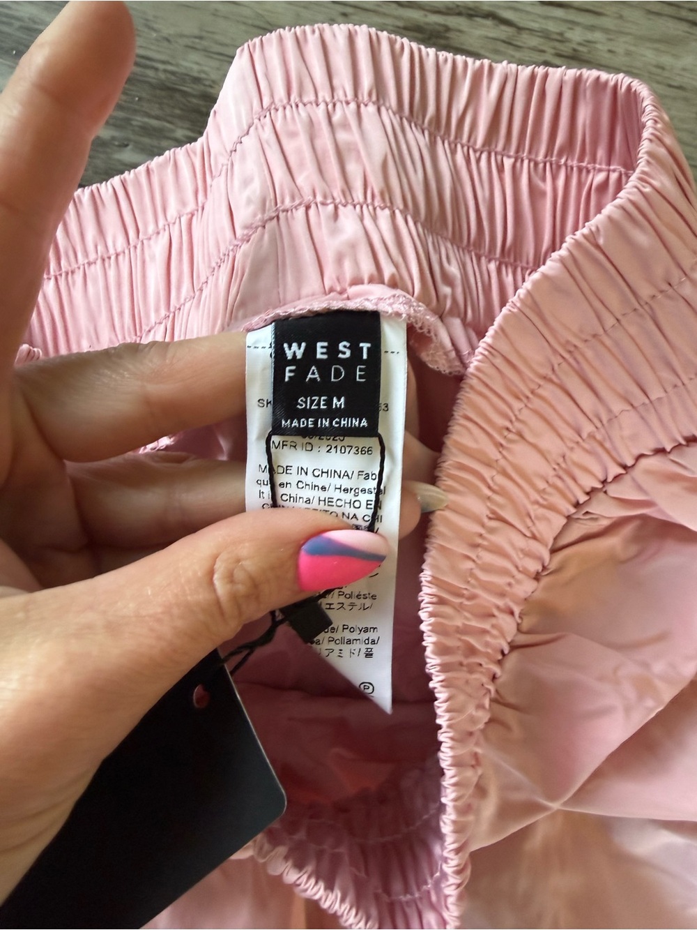 2 for $20 sale: NWT pink westfade smocked waist flutter shorts side pockets - M - Picture 4 of 5